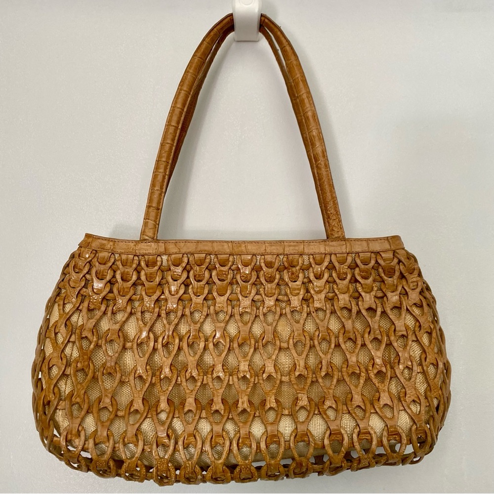 Vintage Nancy Gonzalez crocodile skin shoulder bag